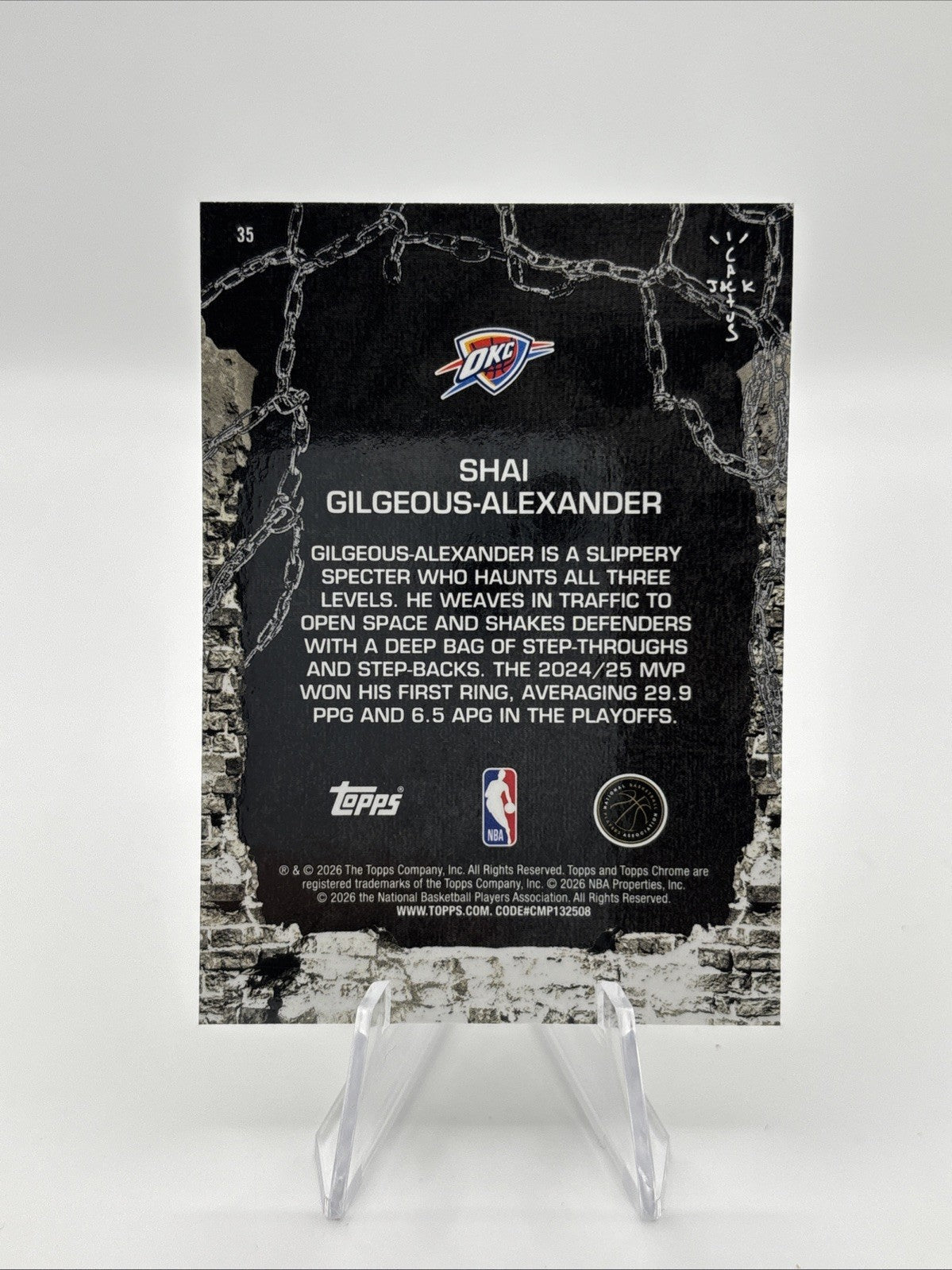 2025-26 Topps Chrome Cactus Jack - Shai Gilgeous-Alexander #35
