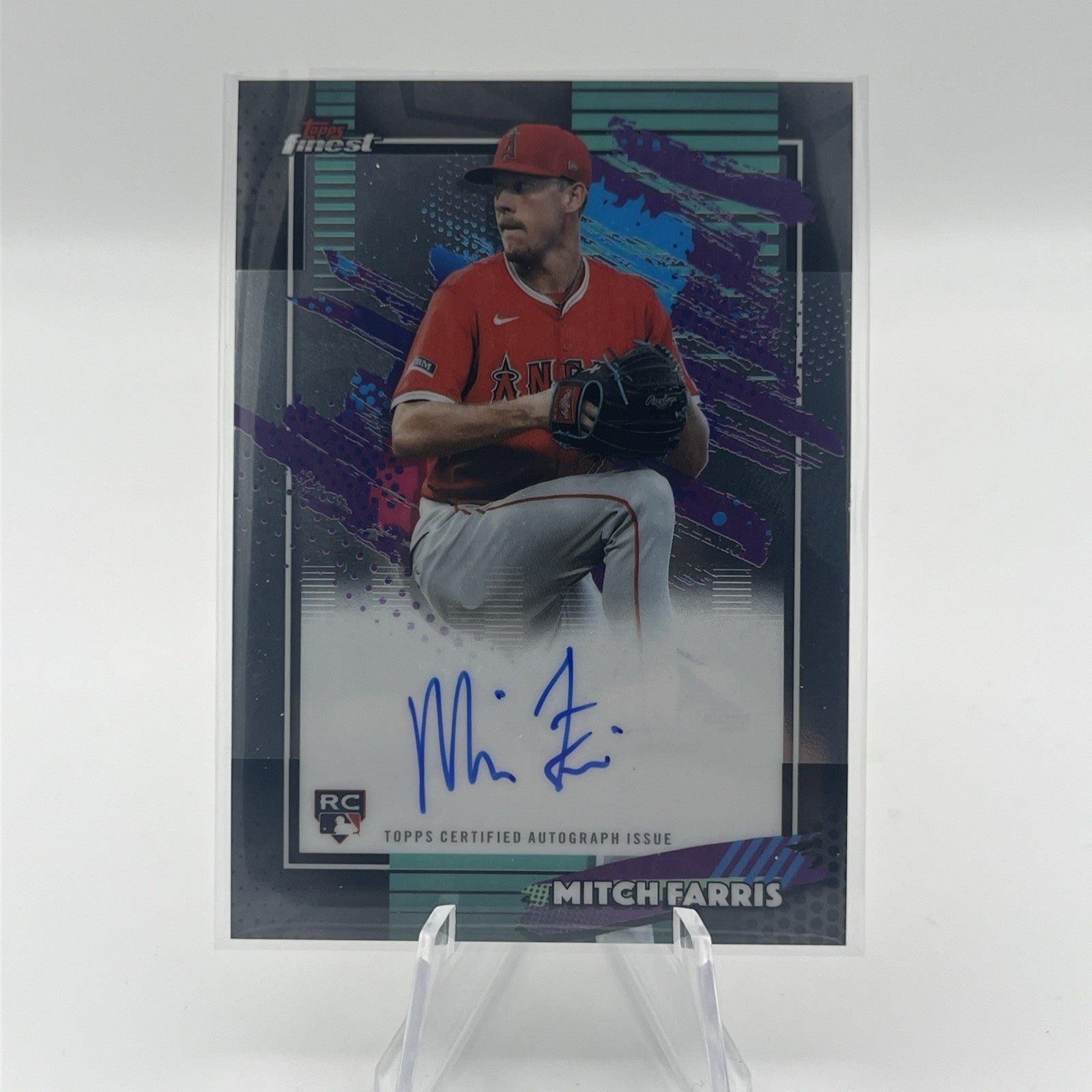 2026 Topps Finest Mitch Farris Auto #FA-MF Angels