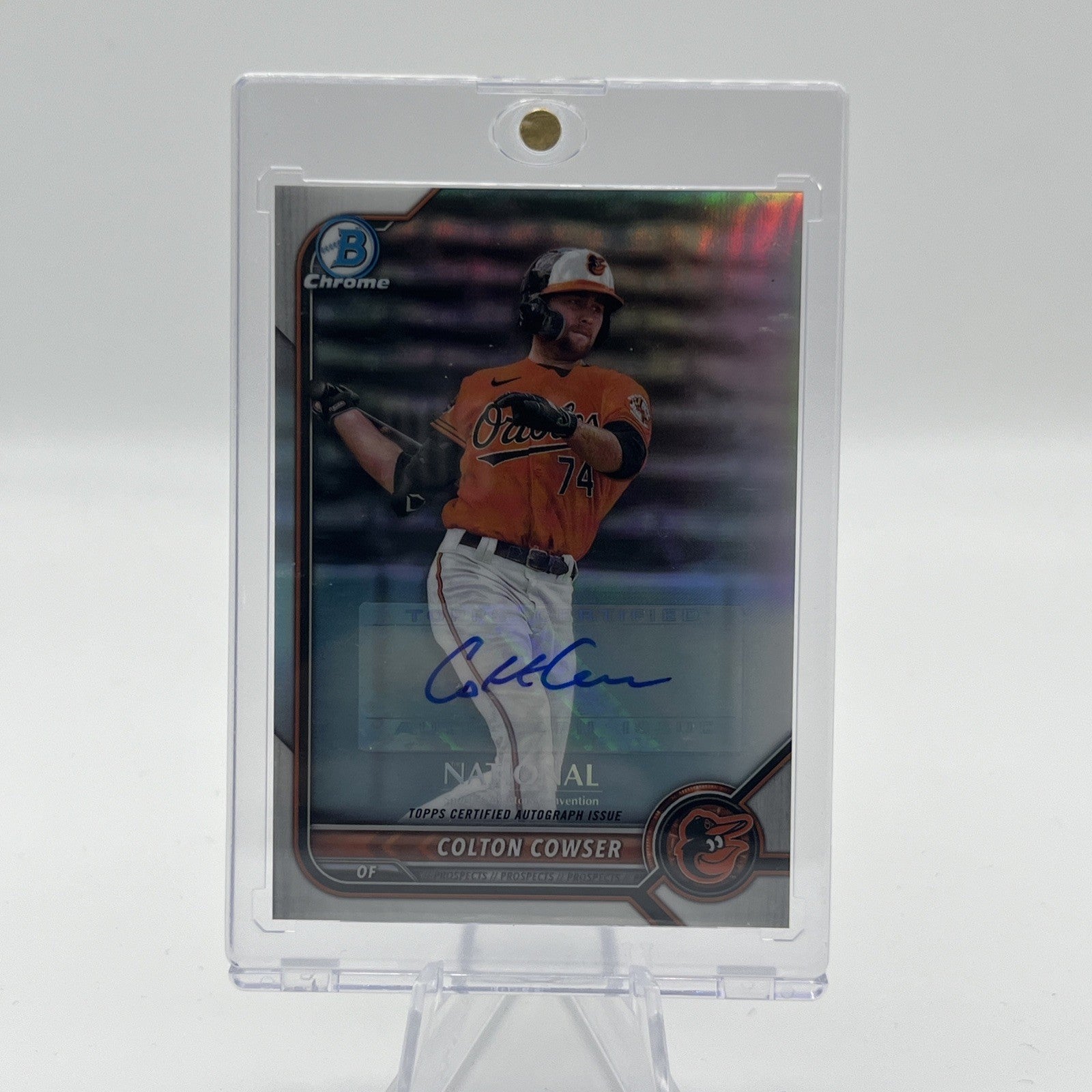 2022 Bowman Chrome National Pack Colton Cowser #NSCCP-CC Refractor Auto #/10