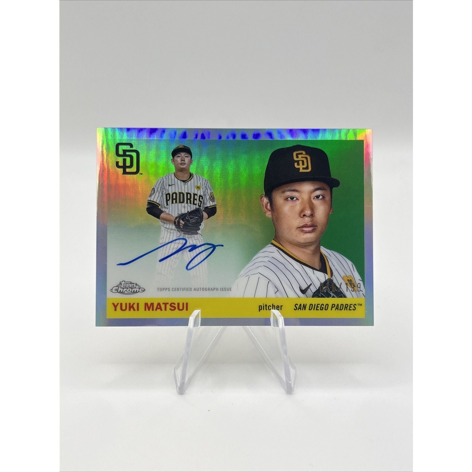Yuki Matsui Auto Refactor /150 - 2025 Topps Chrome Platinum #CPA-YM