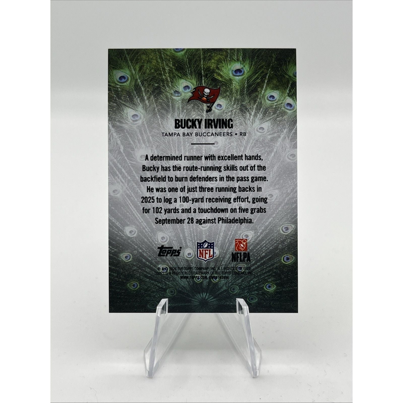 2026 Topps Flagship Football Bucky Irving Struttin SSP S-2 Case Hit