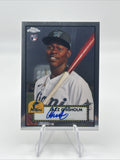 2021 Topps Chrome Jazz Chisholm Platinum Anniversary Rookie Auto #PA-JZC Signed