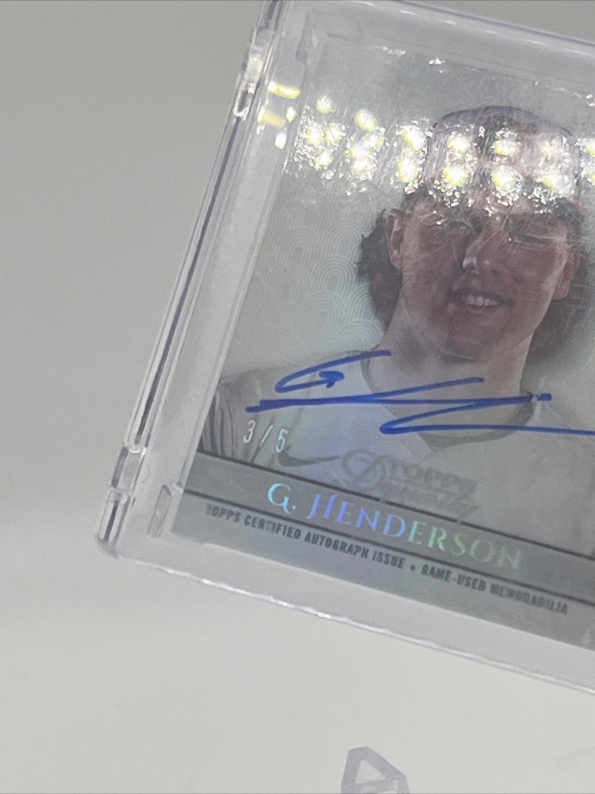 2024 Topps Dynasty GUNNAR HENDERSON SILVER /5 #DAP-GH5 AU/MEM
