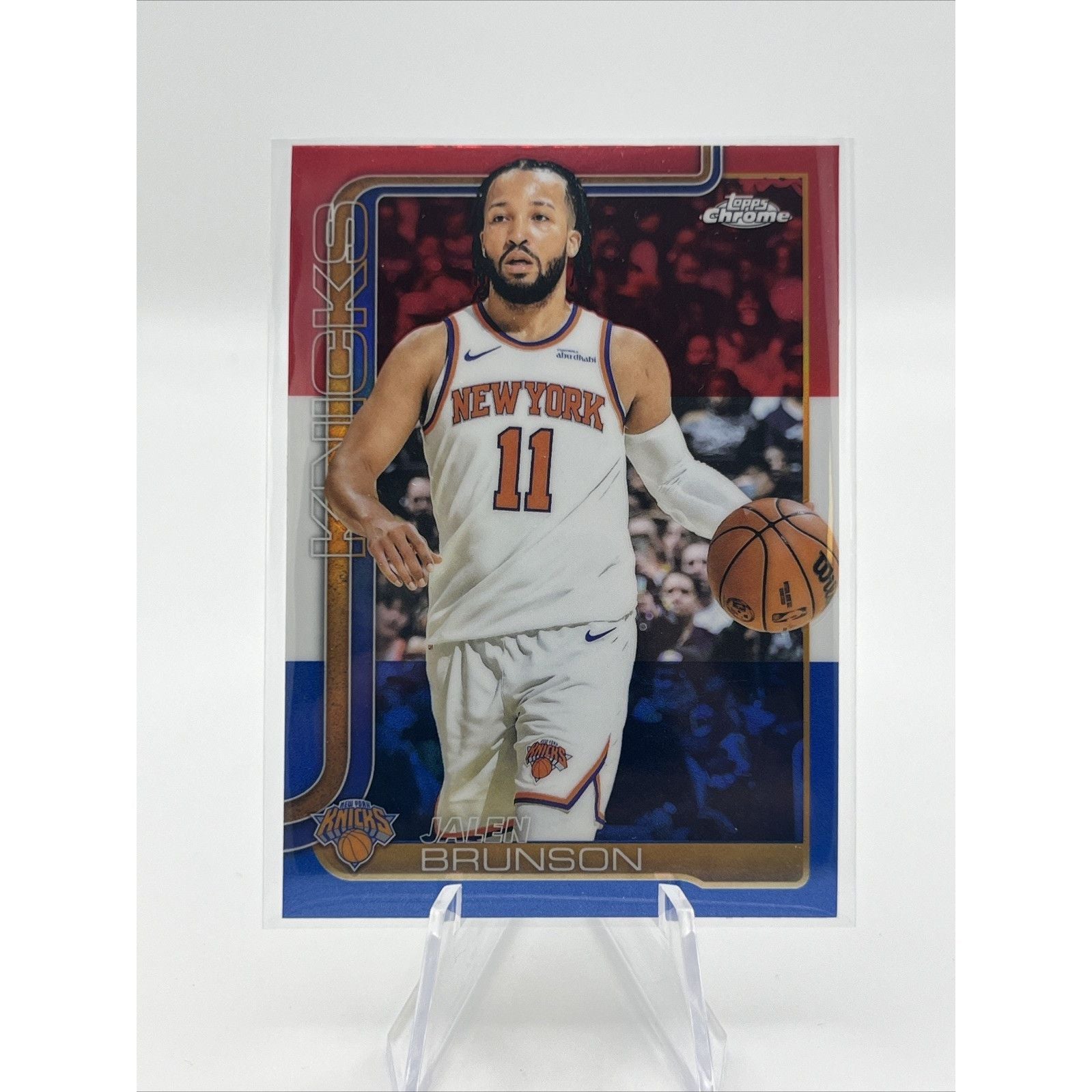 Topps Chrome Jalen Brunson #101 New York Knicks Basketball 2025-26