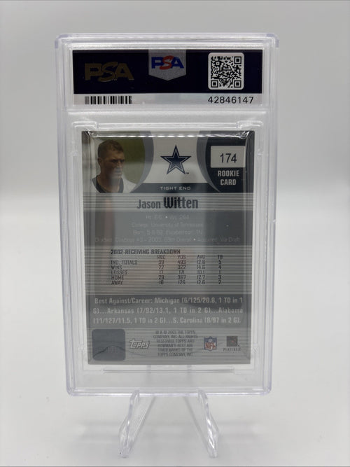 2003 Bowman's Best - Jason Witten #174 (AU, RC) PSA 9 ‼️HIGHEST GRADE‼️