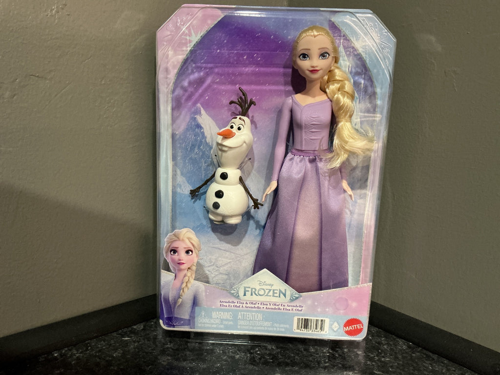 Hot Wheels Disney Frozen Arendelle Elsa Doll Olaf Figure Multicolor 6.5in