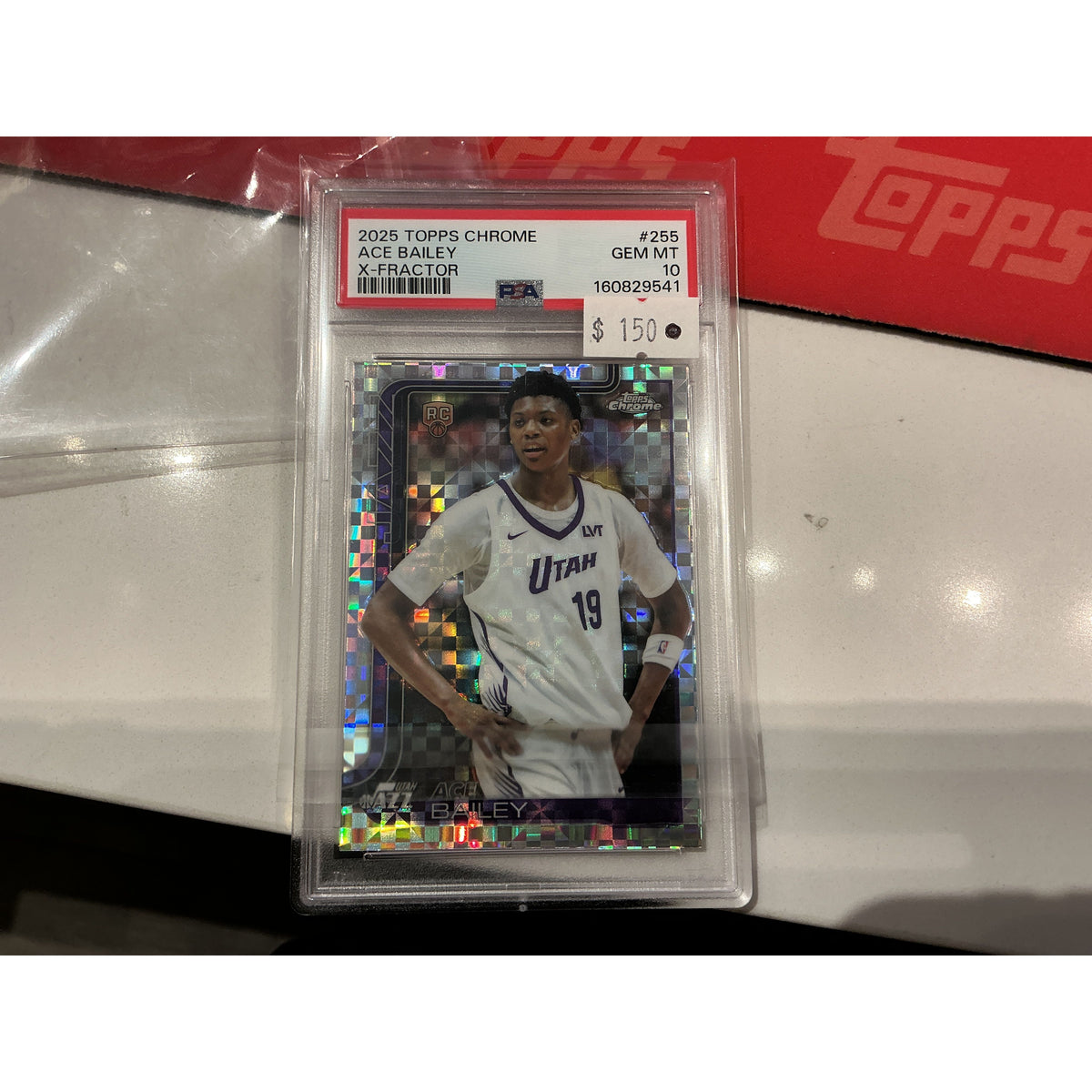 2025 Topps Chrome Ace Bailey X-Fractor PSA 10