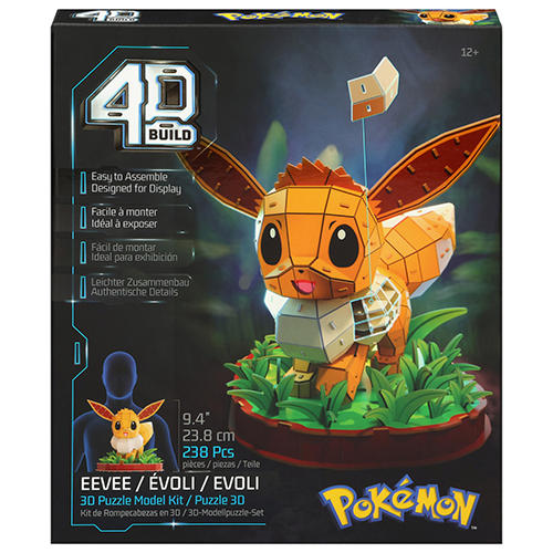 4D BUILD Pokemon Eevee 3D Model Kit Puzzle 238pc