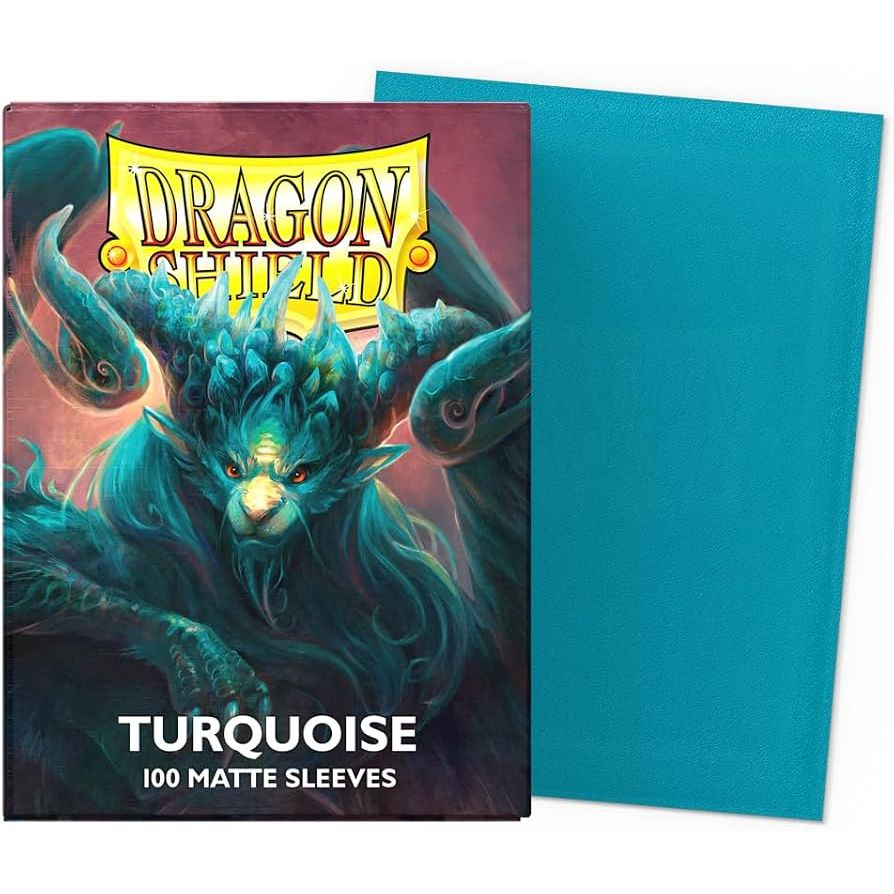 Dragon Shield Matte Standard Size Card Sleeves 100ct - Turquoise