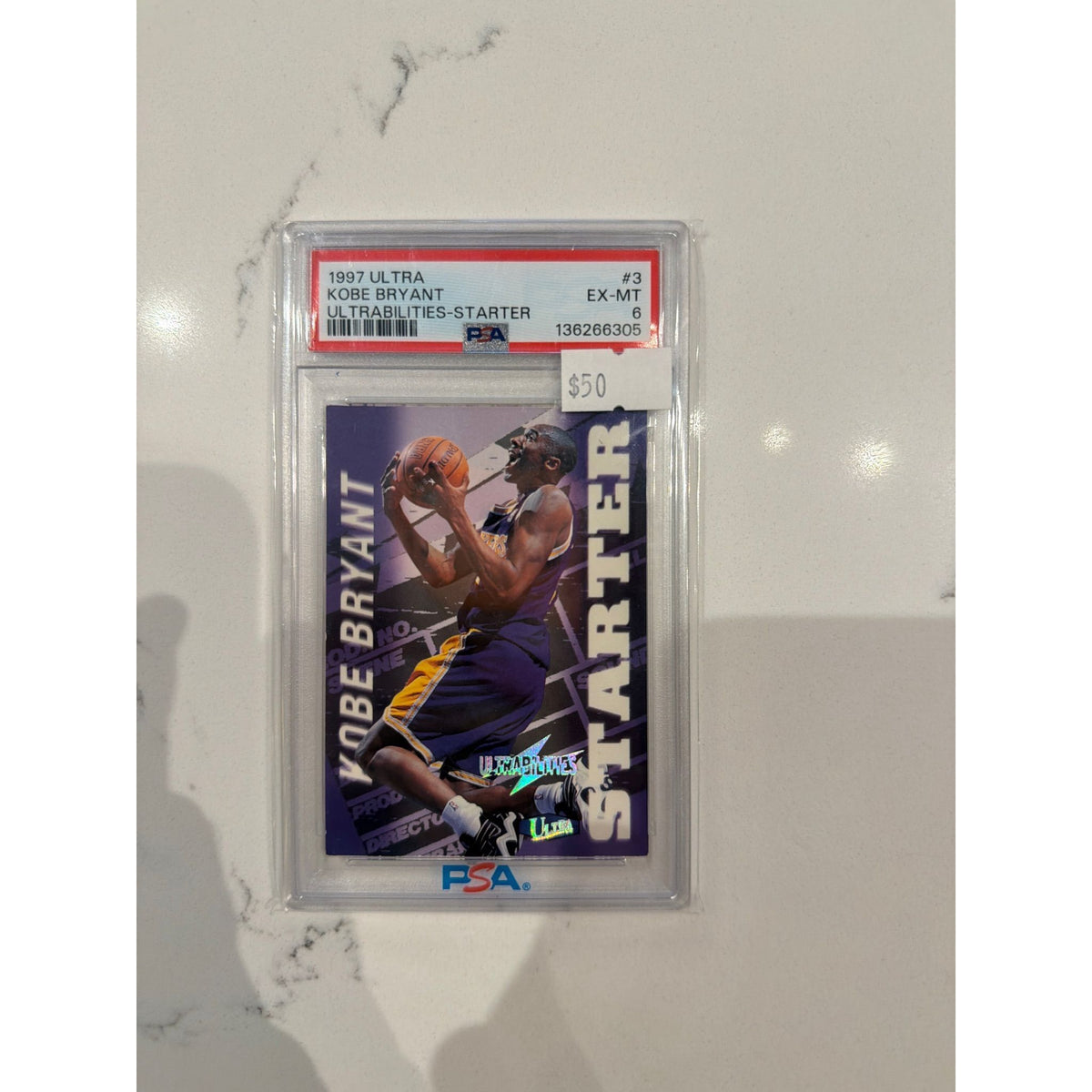 1997 Ultra Ultrabilities-Starter Kobe Bryant #3 PSA 6