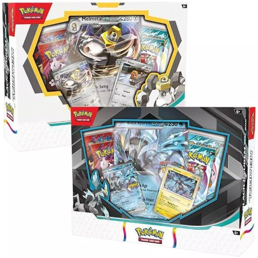 Pokémon TCG: Melmetal ex & Black Kyurem ex Box 2-Pack Bundle
