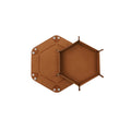 Brown Magnetic Hexagon Dice Tray