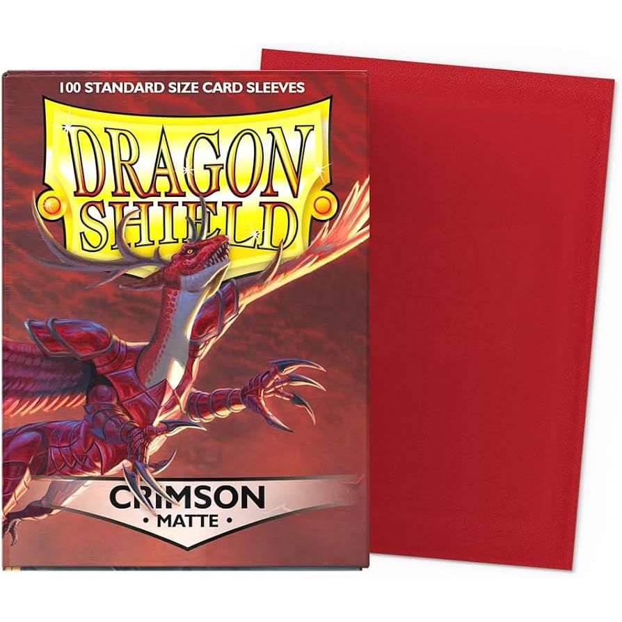 Dragon Shield Matte Standard Size Card Sleeves 100ct - Crimson