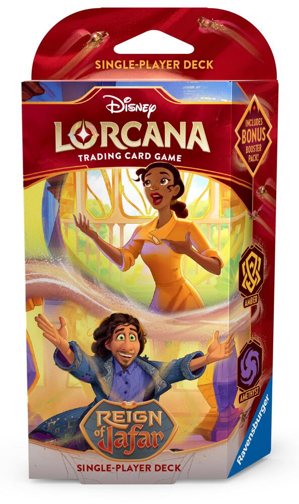 Disney Lorcana TCG: Reign of Jafar Starter Deck - Amber & Amethyst or Ruby & Steel