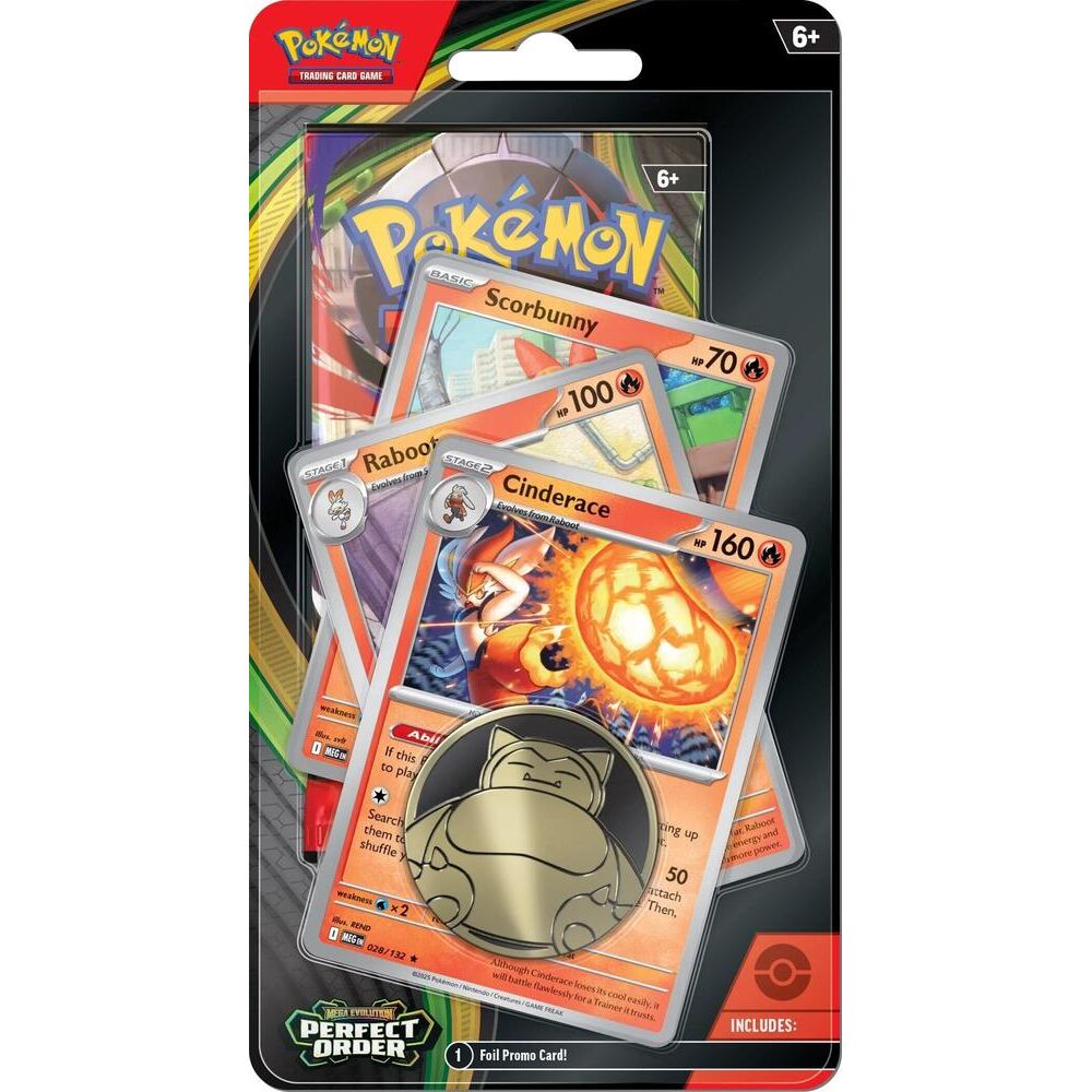 Pokémon TCG: Mega Evolution - Perfect Order Premium Checklane Blister - Cinderace Line