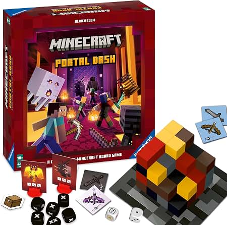 Ravensburger Minecraft Portal Dash Medium Strategy Family Board Game