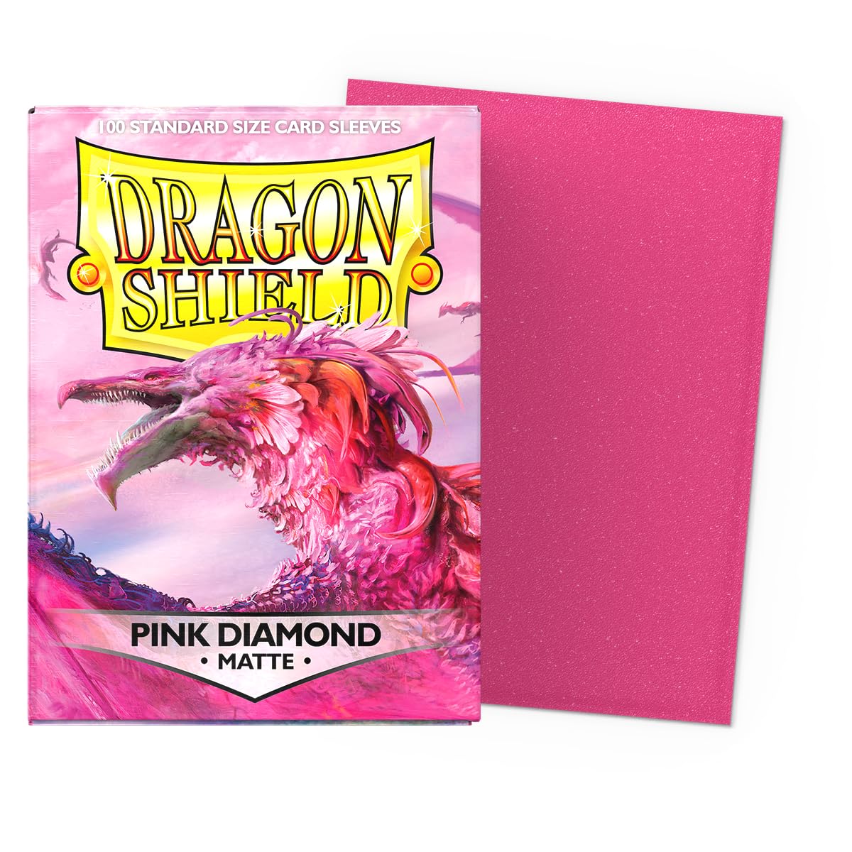 Dragon Shield Matte Standard Size Card Sleeves 100ct - Pink Diamond
