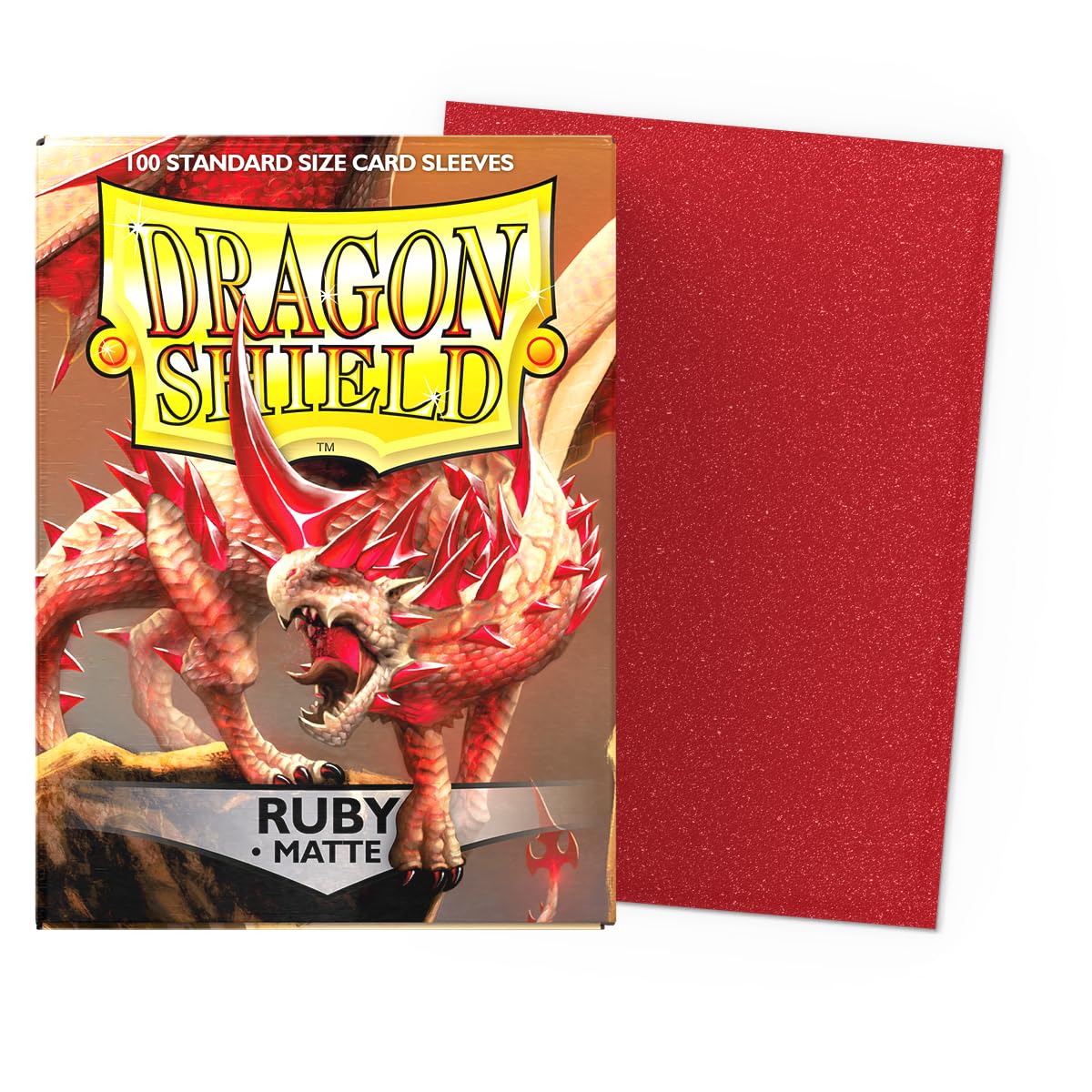 Dragon Shield Matte Standard Size Card Sleeves 100ct - Ruby