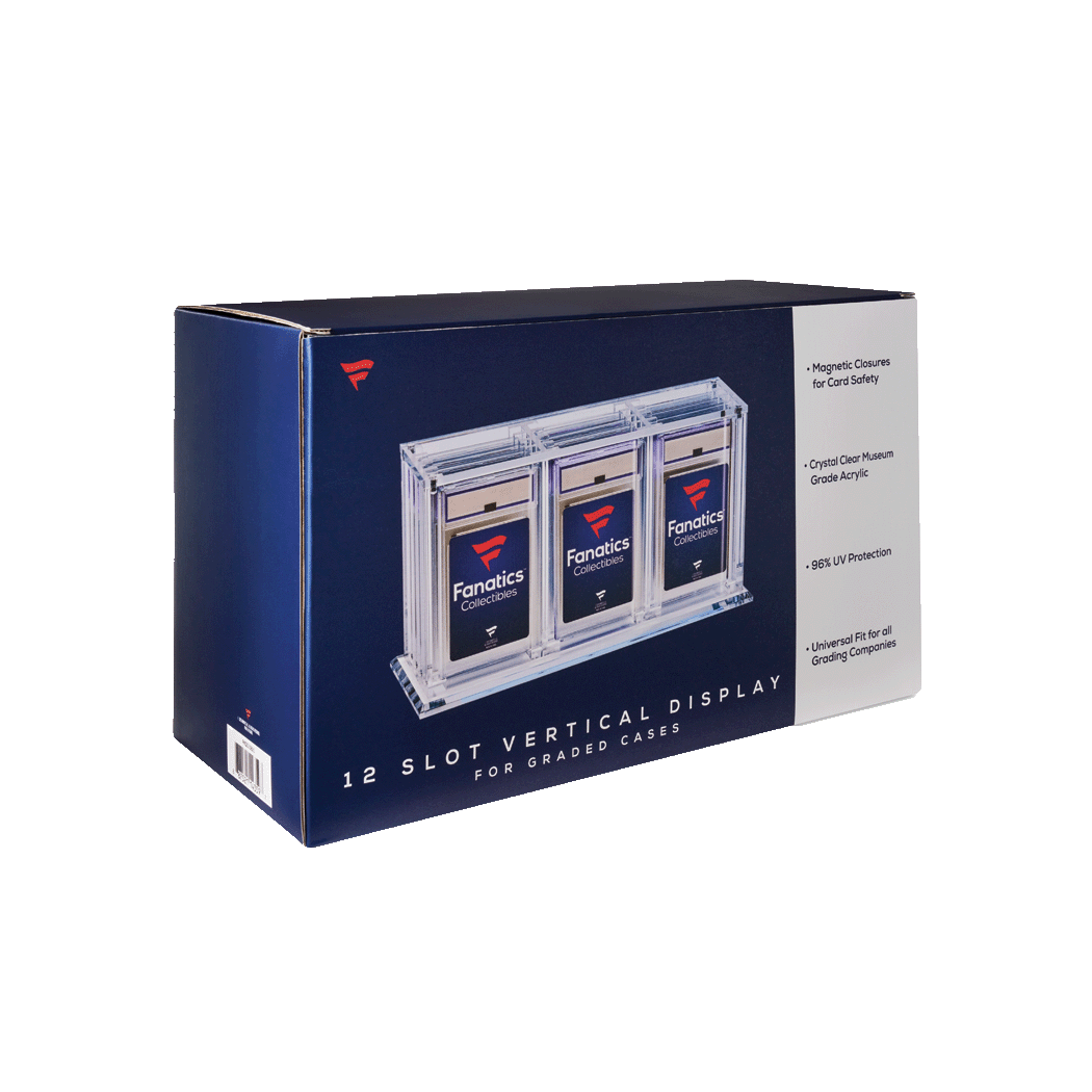 fanatics graded cards Fanatics Collectibles 12 Slot Vertical Graded Acrylic Case IT'S TIME! Sports Cards, TCG and eSports