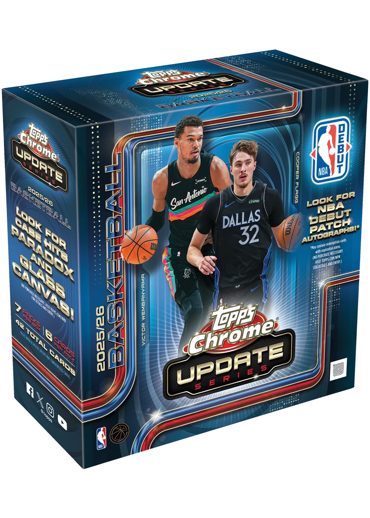 2025-26 Topps Chrome Update Series Basketball Mega Box