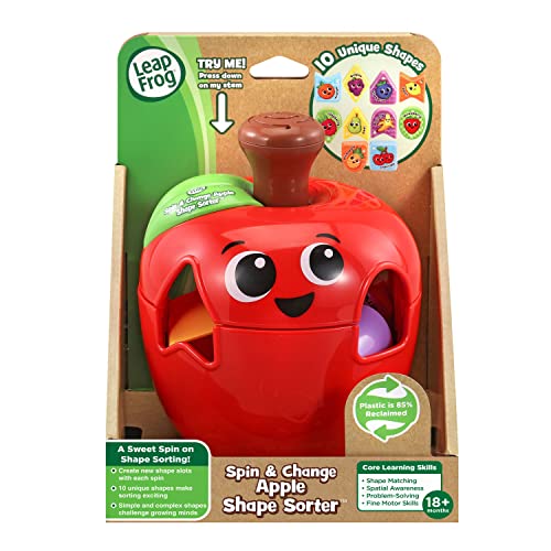 LeapFrog Spin & Change Apple Shape Sorter