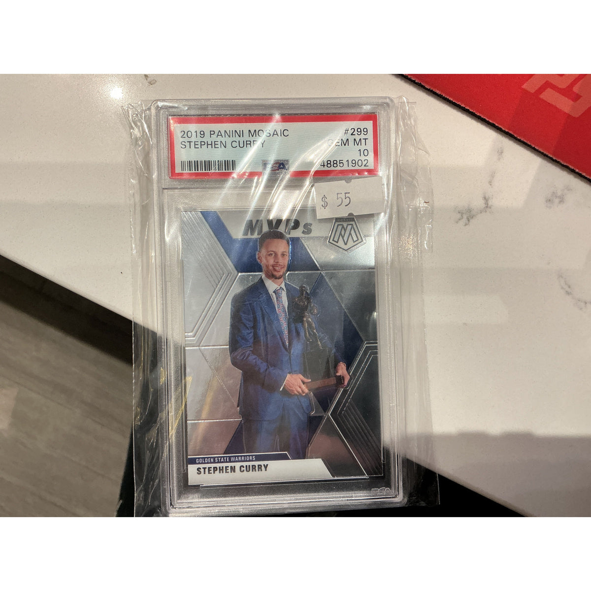 2019 Panini Mosaic Stephen curry PSA 10
