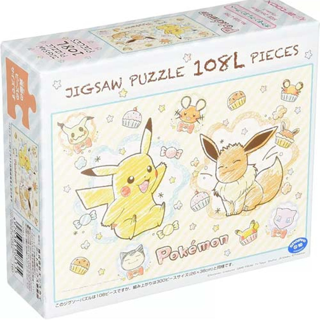 Pokemon Crayon Art 108-Piece Puzzle