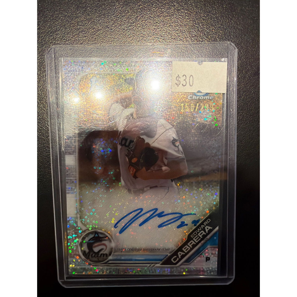 Bowman Chrome Edward Cabrera auto /299