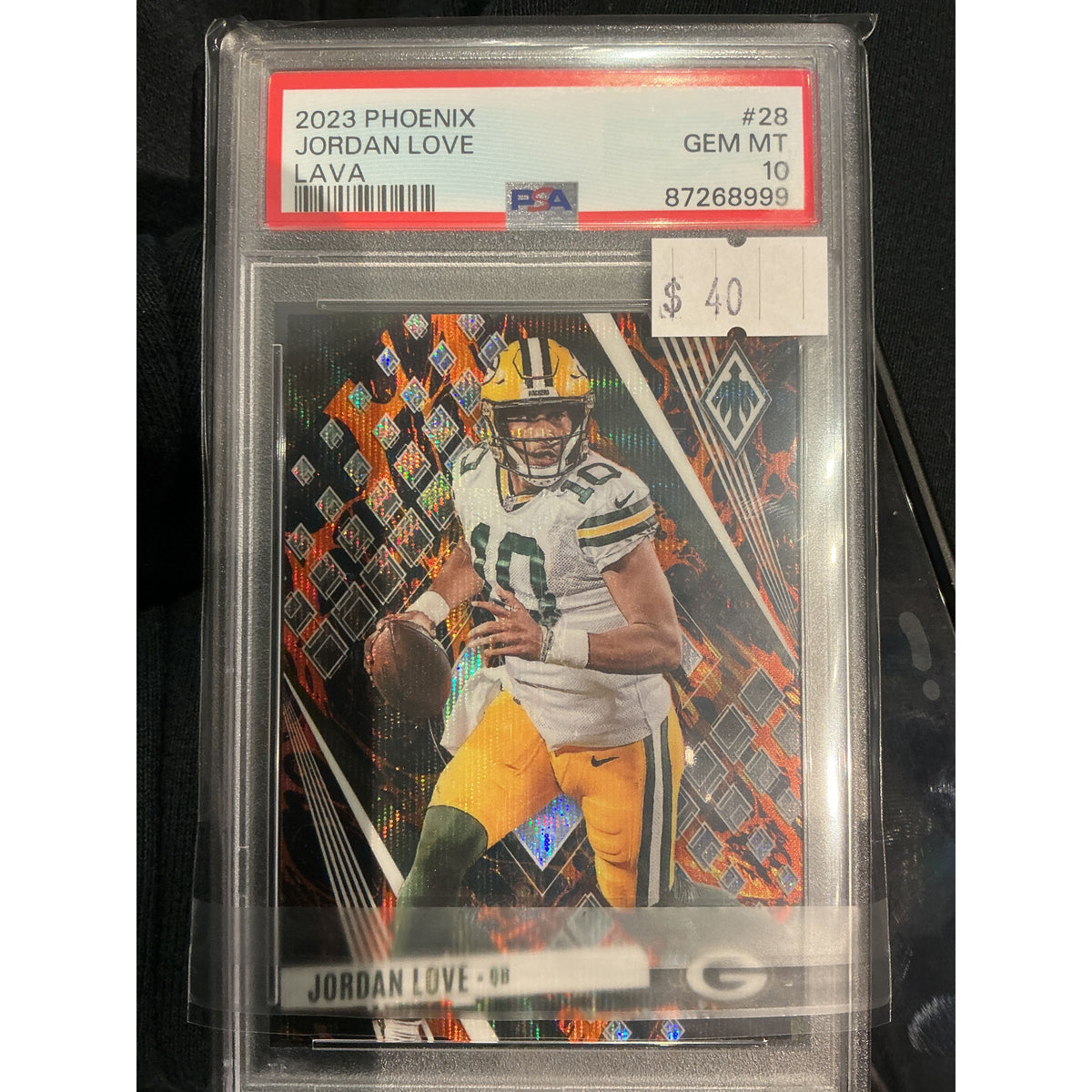 Jordan Love 2023 phoenix lava PSA 10
