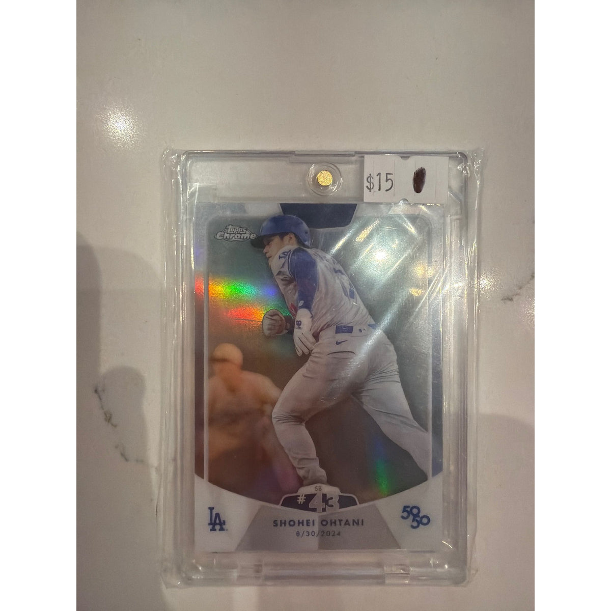 2024 Topps Chrome Shohei Ohtani 50-50 SB 43 Refractor