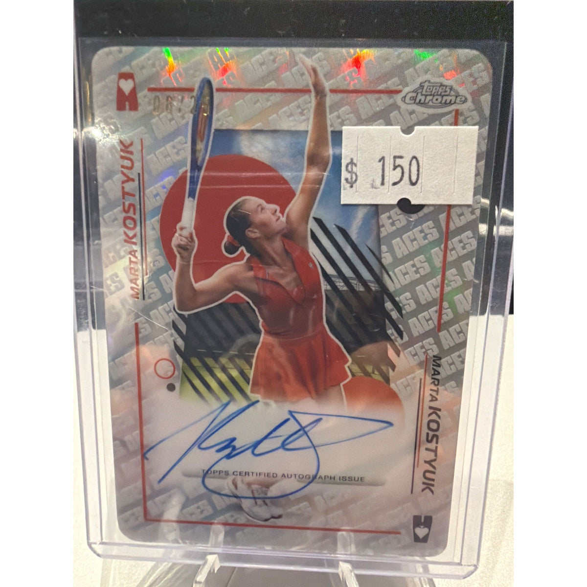 2026 Topps Chrome Marta Kostyuk Auto