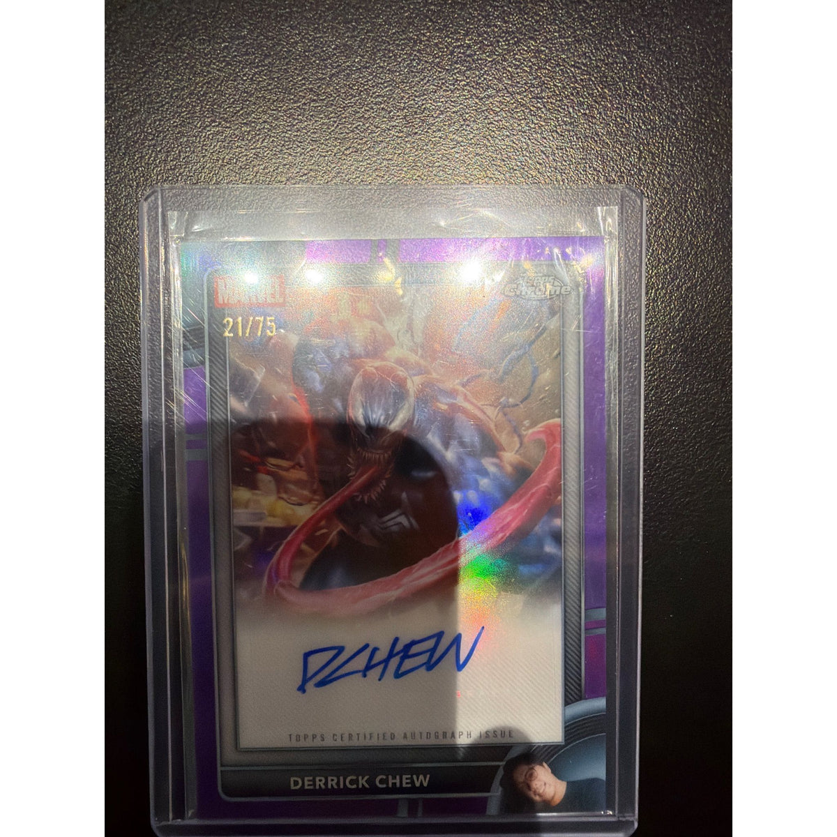 Derrick Chen topps chrome auto /75