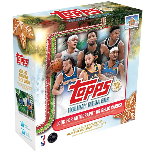 2025-26 Topps NBA Holiday Basketball Trading Card Mega Box