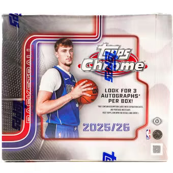 2025-26 Topps NBA- Chrome Basketball Jumbo Box