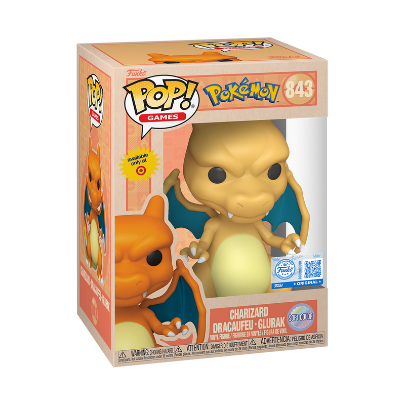 The Funko Pop! Games: Pokémon Charizard (Soft Color) #843