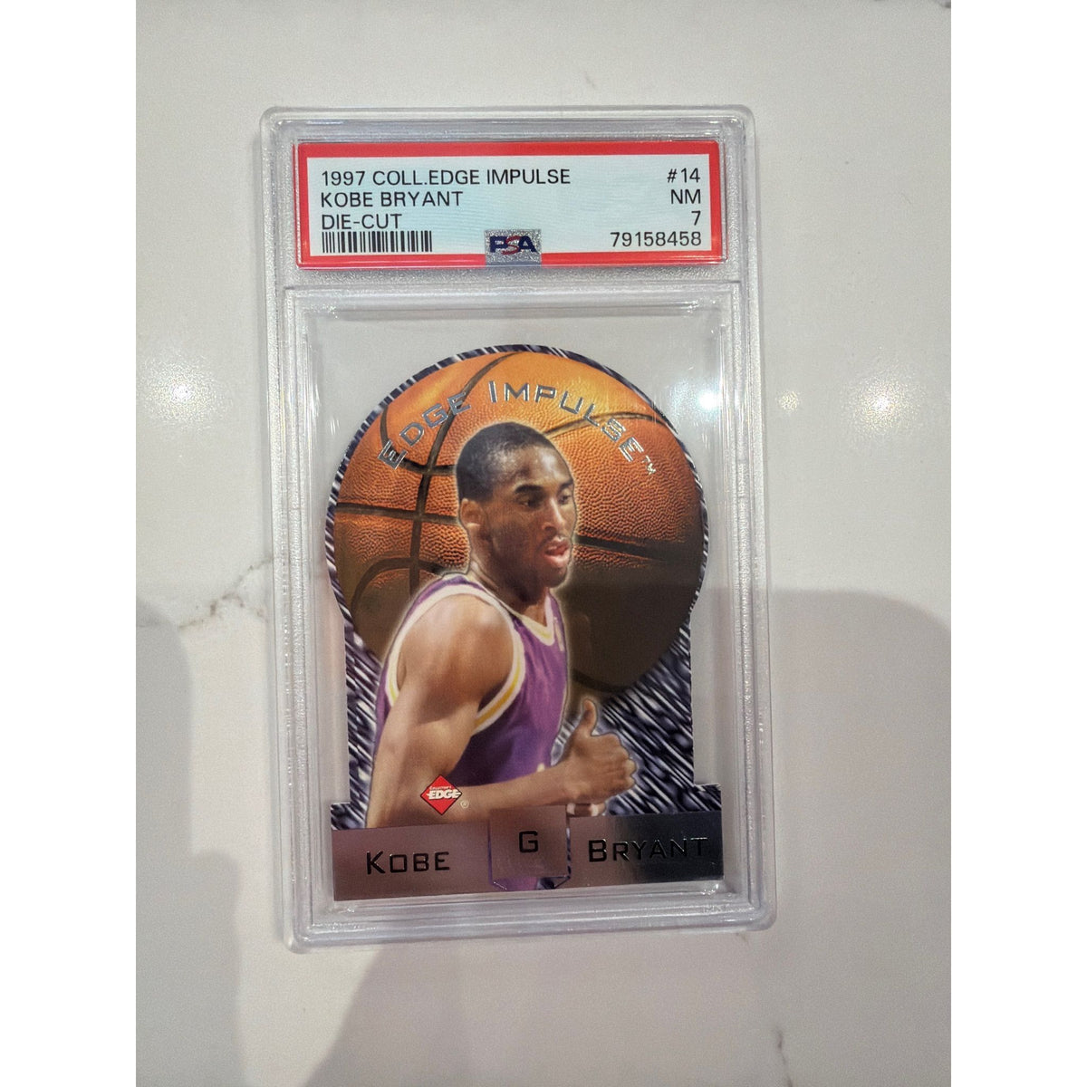 1997 Coll.Edge Impulse Die-Cut Kobe Bryant #14 PSA 7
