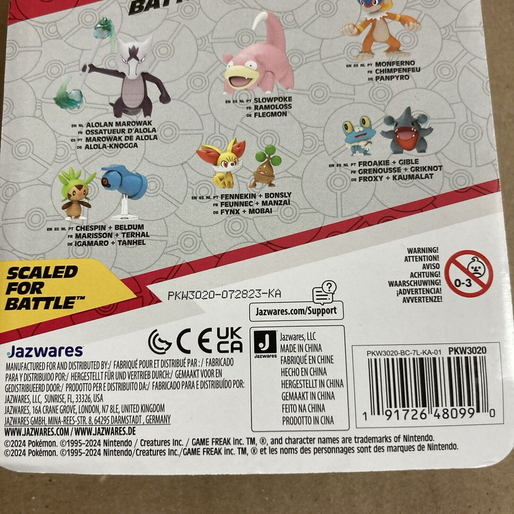 Jazwares Pokemon Battle Figure Pikachu & Cleffa Holiday 2-Pack