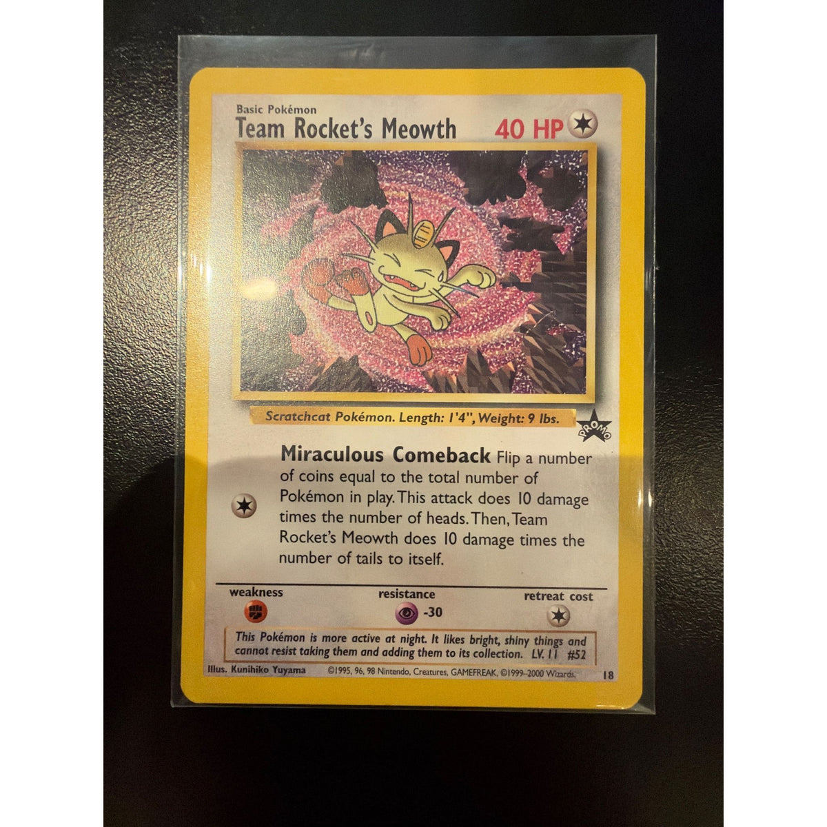 2000 Team Rocket's Meowth #18