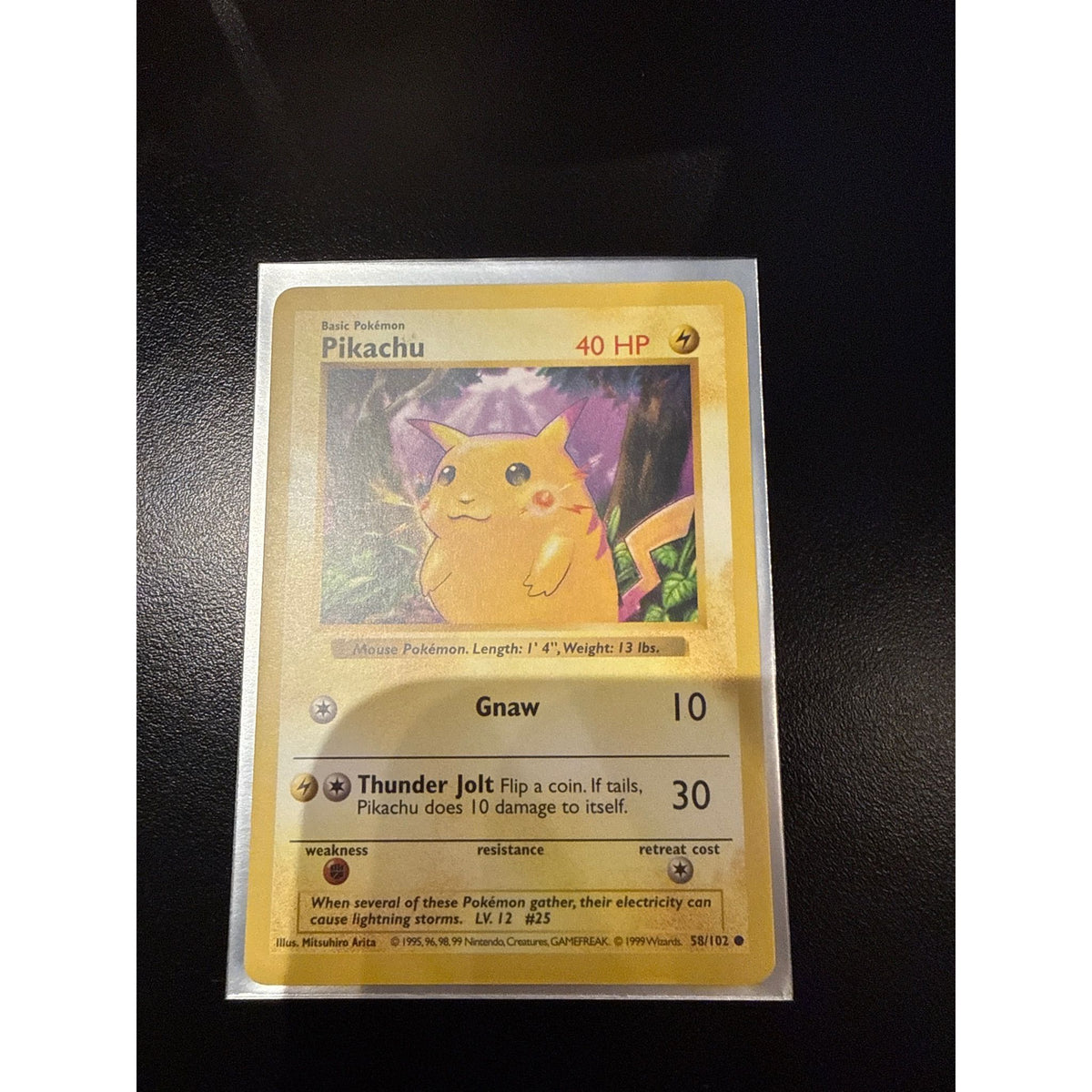 1999 Pikachu Shadowless #58/102