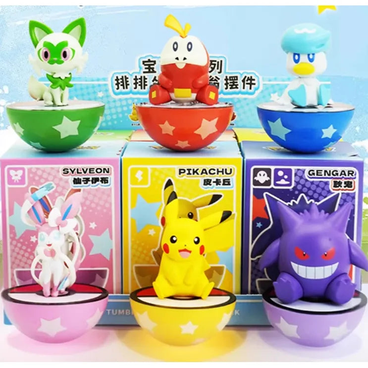 Langbowang Pokémon Wobbling Sit-in-a-Row Figures