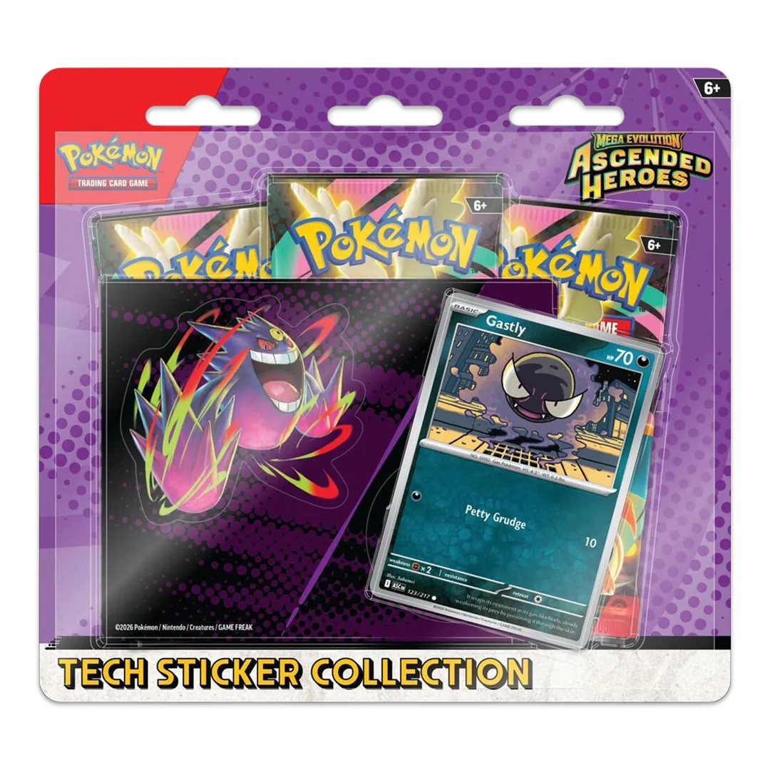 Pokémon TCG: Mega Evolution—Ascended Heroes Gastly Tech Sticker Collection