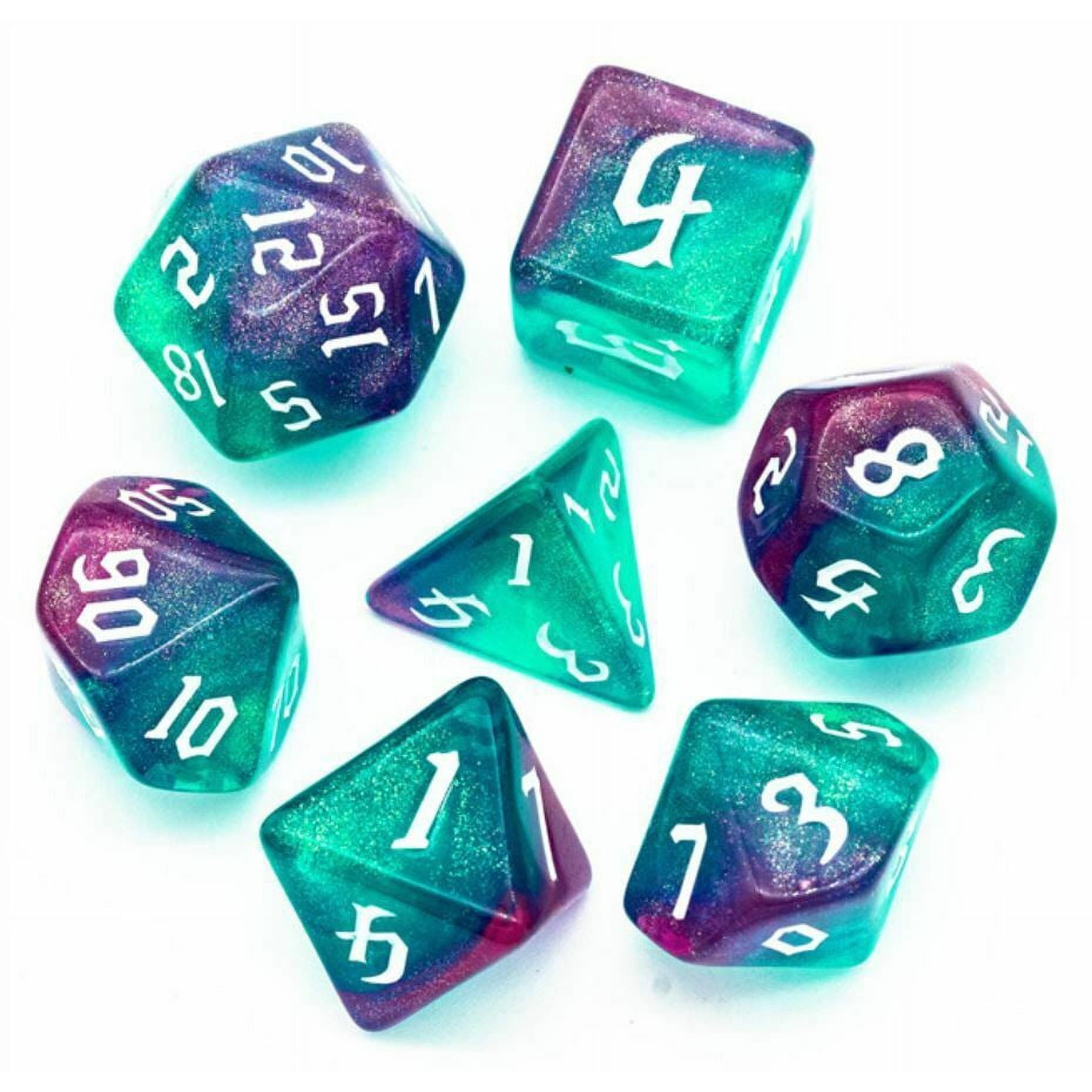 Southern Lights Aurora Polyhedral Dice (7 Count)