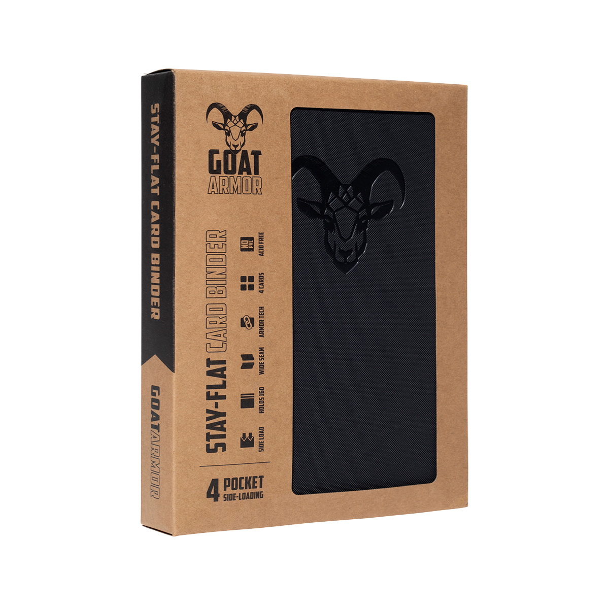 Goat Armor "Stay Flat" Card Binder (Black)