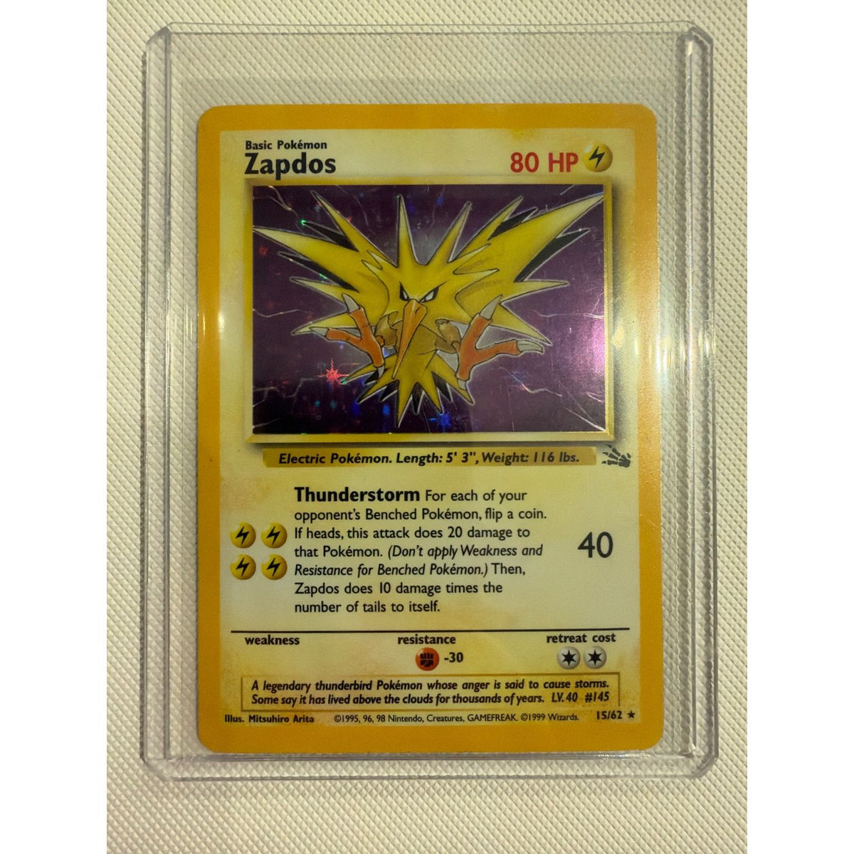 1999 Zapdos #15/62