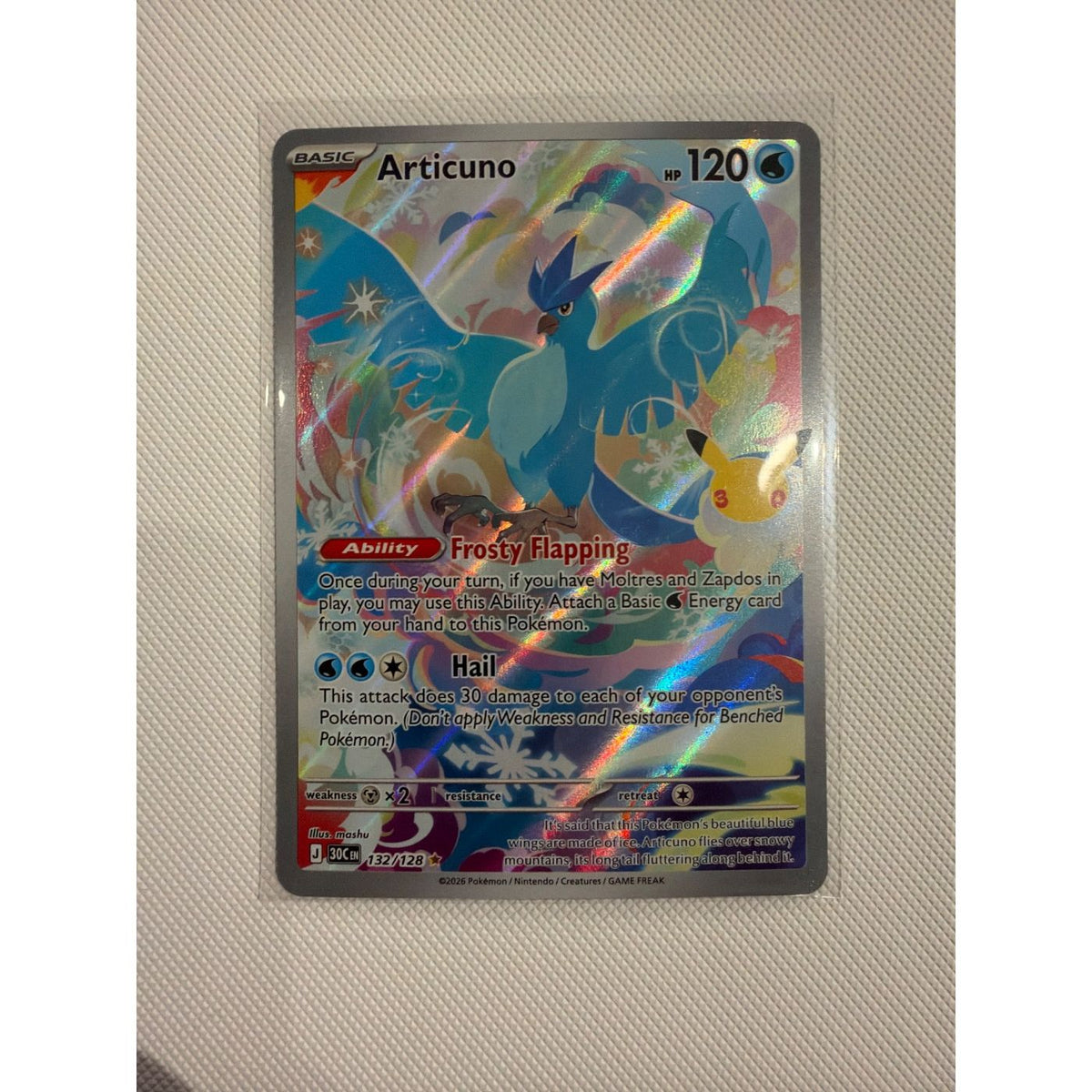 2026 30th Celebration Articuno #132/128