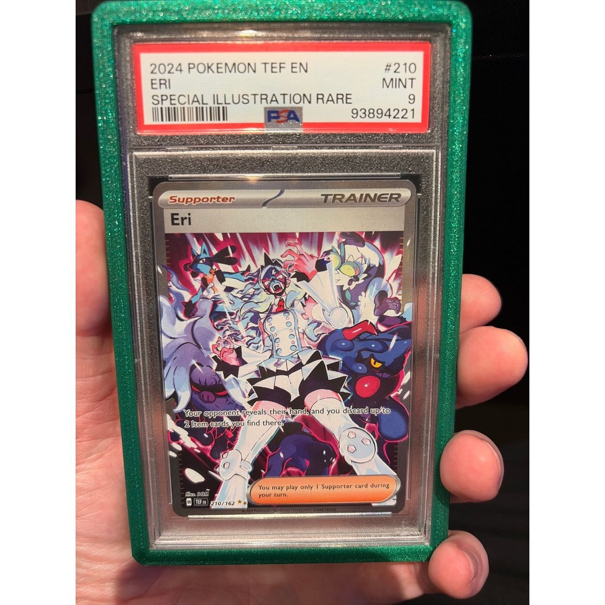 2024 POKEMON TEF EN SPECIAL ILLUSTRATION RARE ERI #210 PSA 9