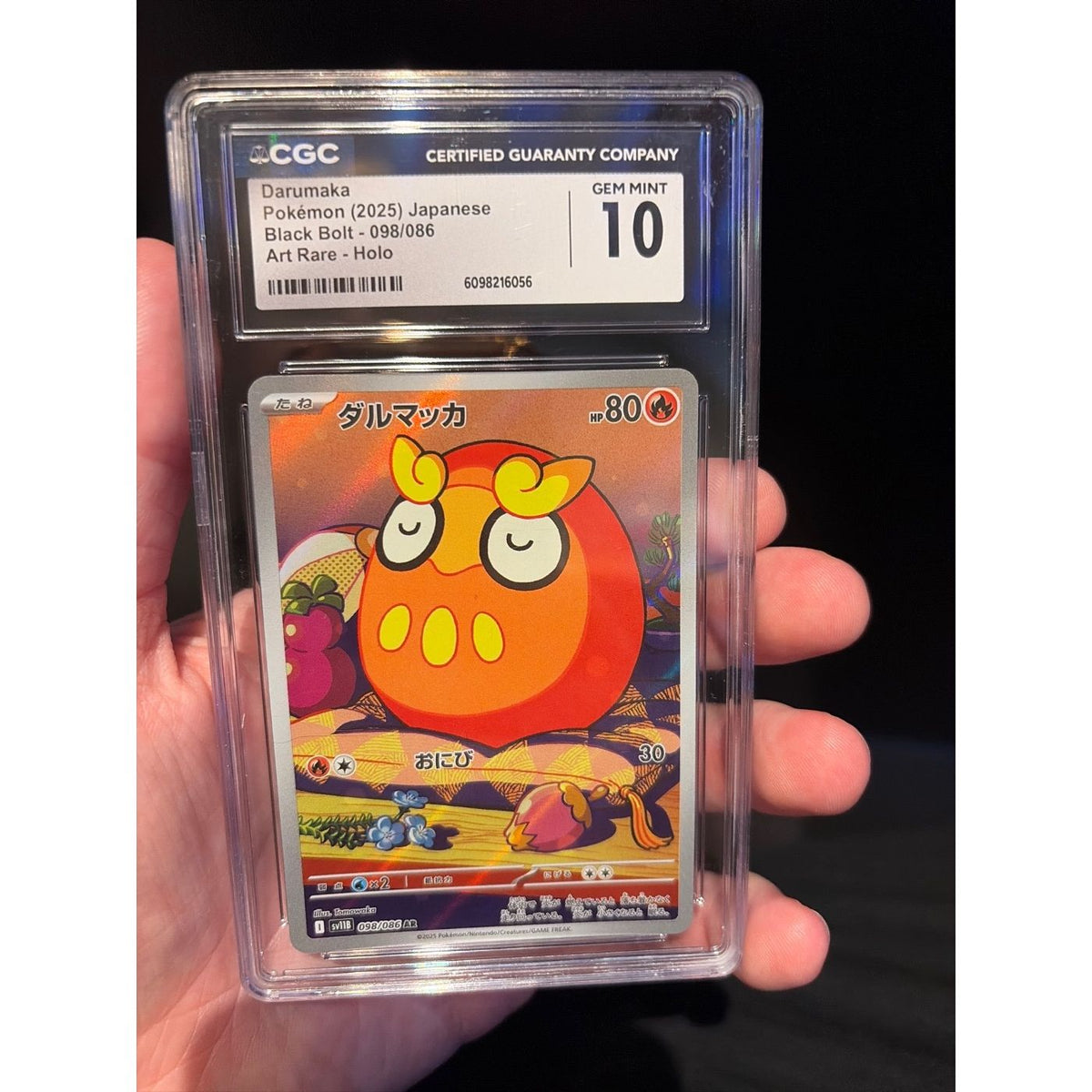 2025 Black Bolt Darumaka #098/086 CGC 10
