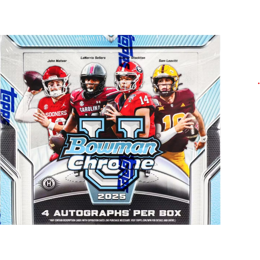 2025 Bowman University Chrome® Football - Jumbo Box - Sealed Case