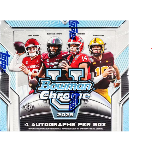 2025 Bowman University Chrome® Football - Jumbo Box - Sealed Case