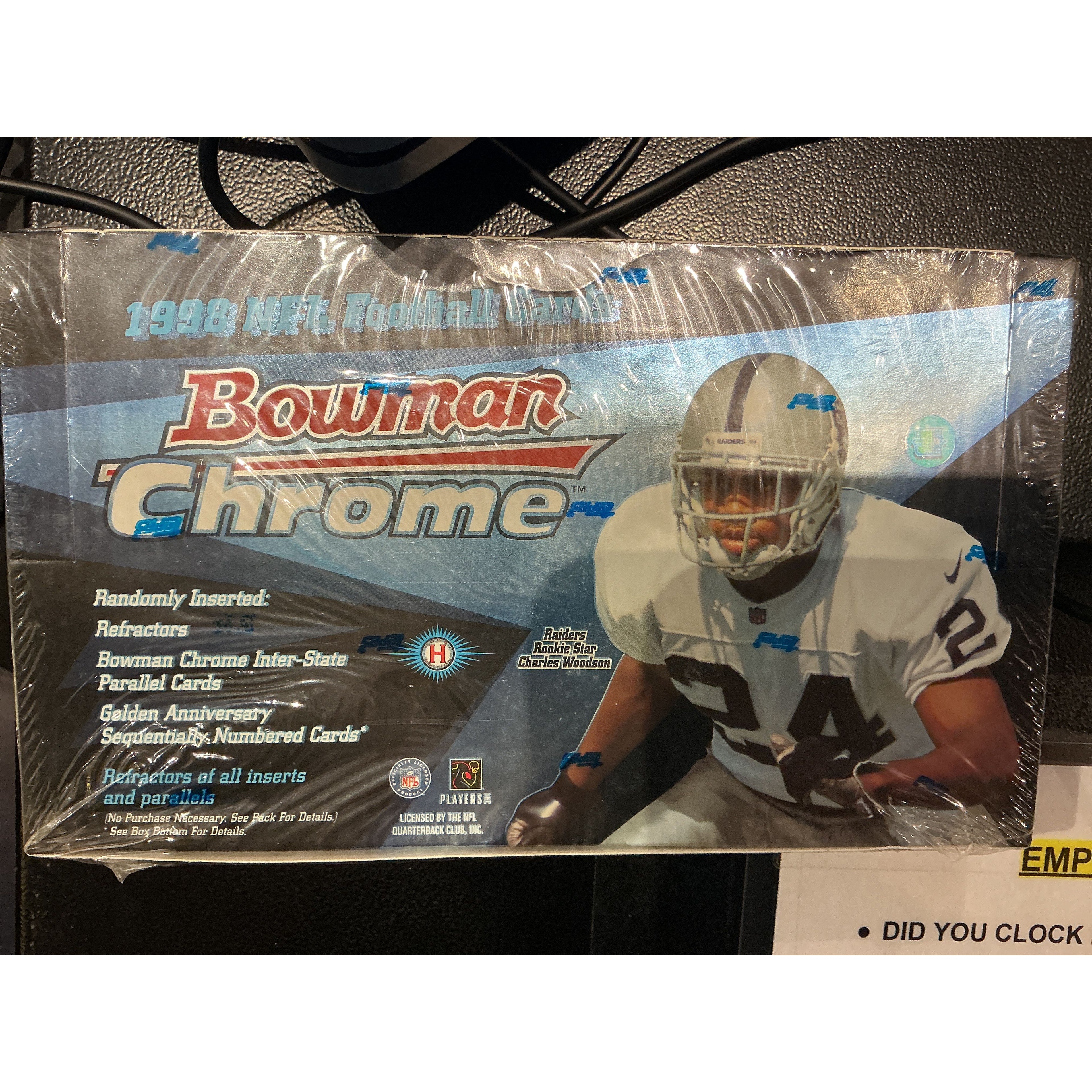 1998 Bowman Chrome NFL Hobby Box